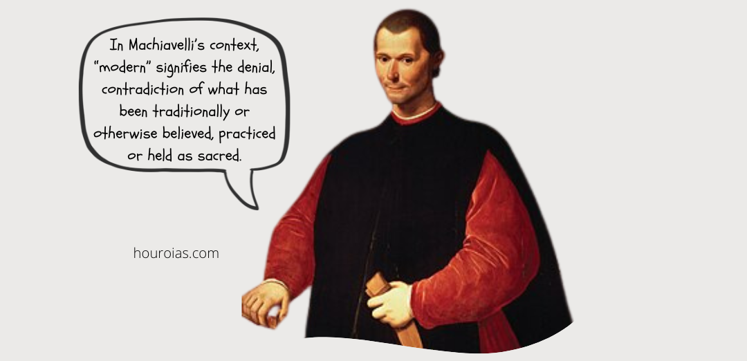 What is Modern in Machiavelli?